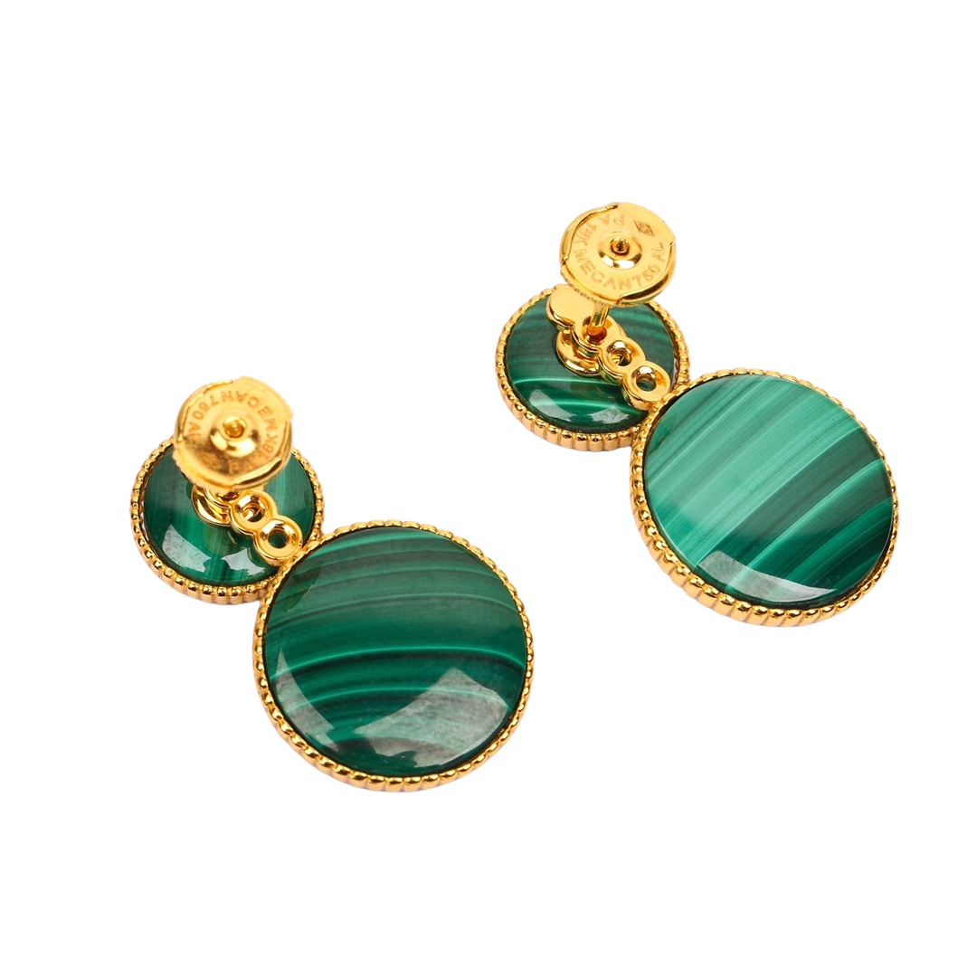 CDEV001 18K Gold Dior ROSE DES VENTS Earrings for Women - ccjewelryacc