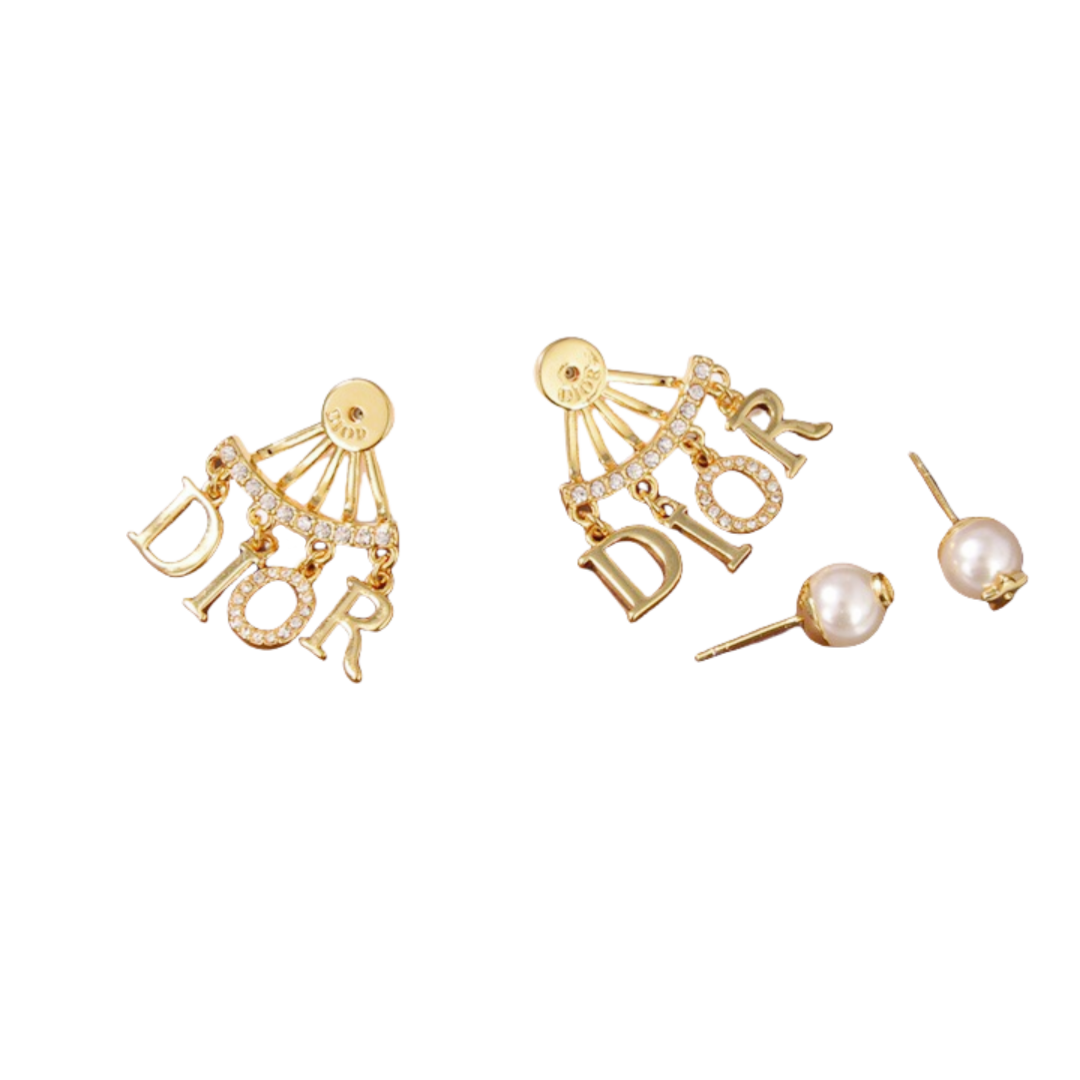 CDE230 Dior Tribales charms tassels earrings - ccjewelryacc