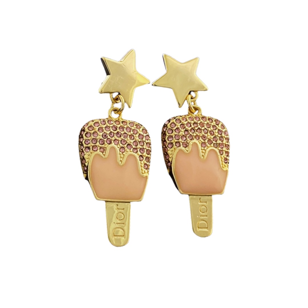 CDE316 CD ice cream Earrings - ccjewelryacc