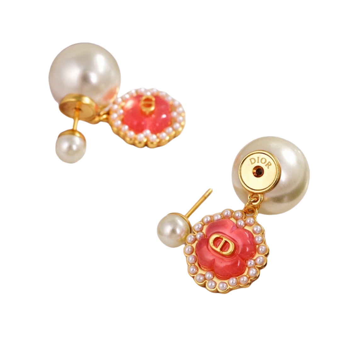 CDE043 Petit CD Lucky Baroque Tribales Earrings - ccjewelryacc