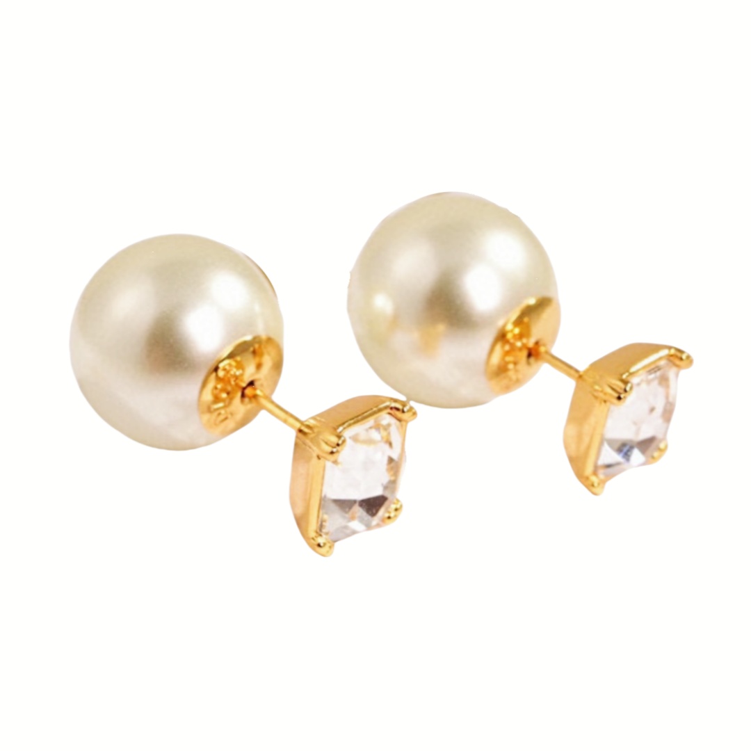 CDE047 Dior Square zircon diamond Tribales earrings - ccjewelryacc