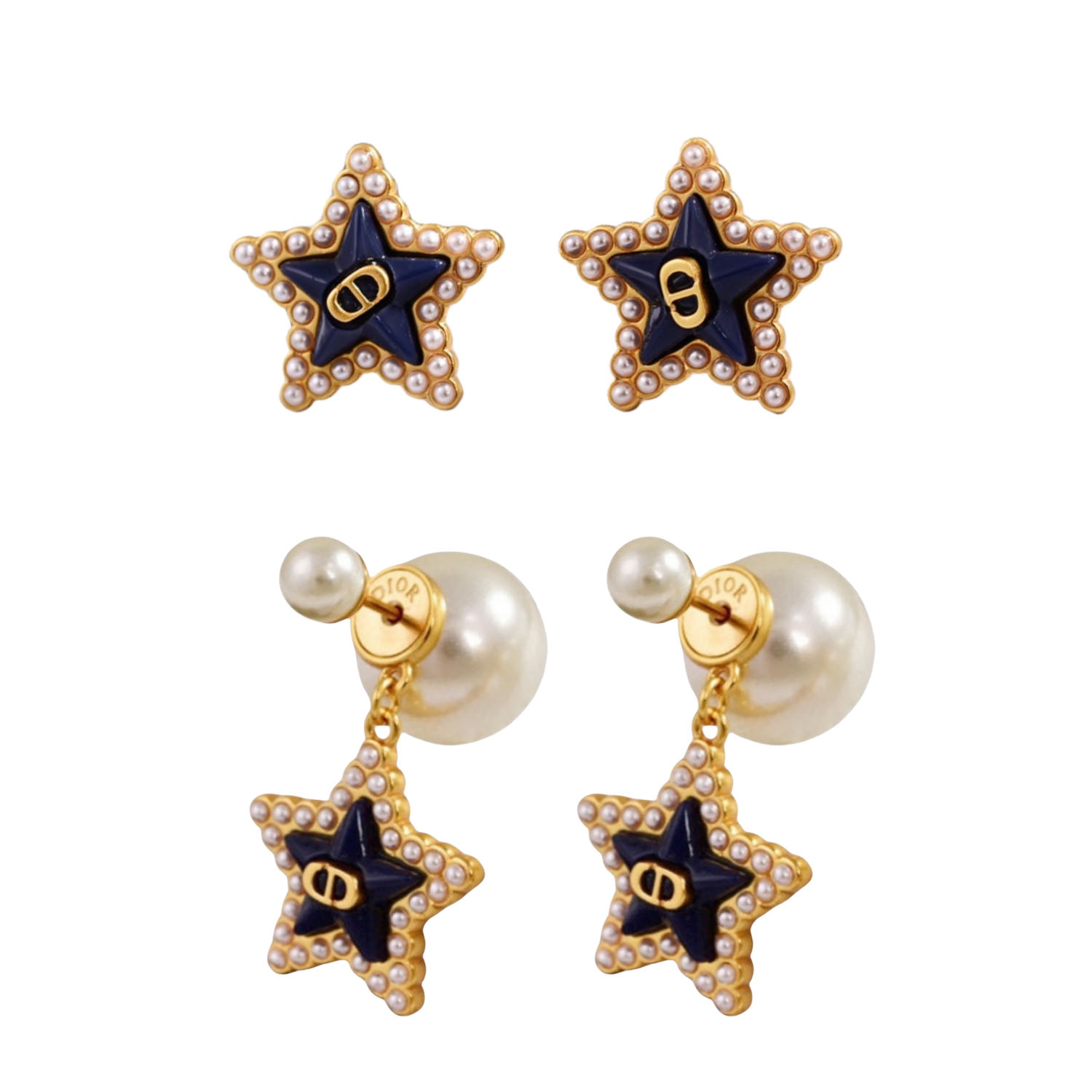 CDE029 Dior Tribales star earrings necklace bracelet - ccfashionjewelry