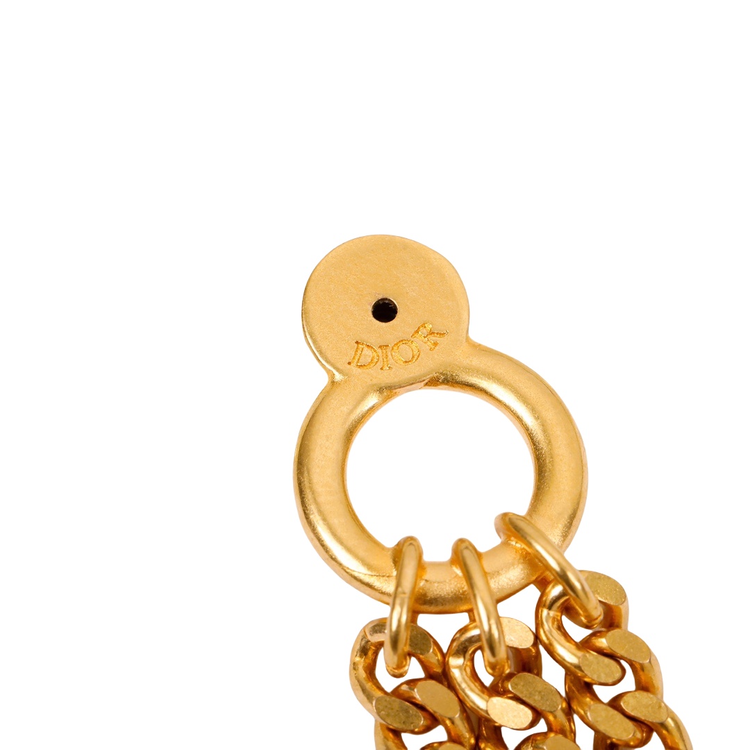 CDE041 CD Chain tassels earrings - ccjewelryacc