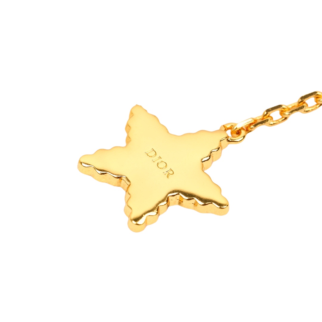 CDE044 Dior Petit CD Lucky Baroque star tassel earrings - ccjewelryacc