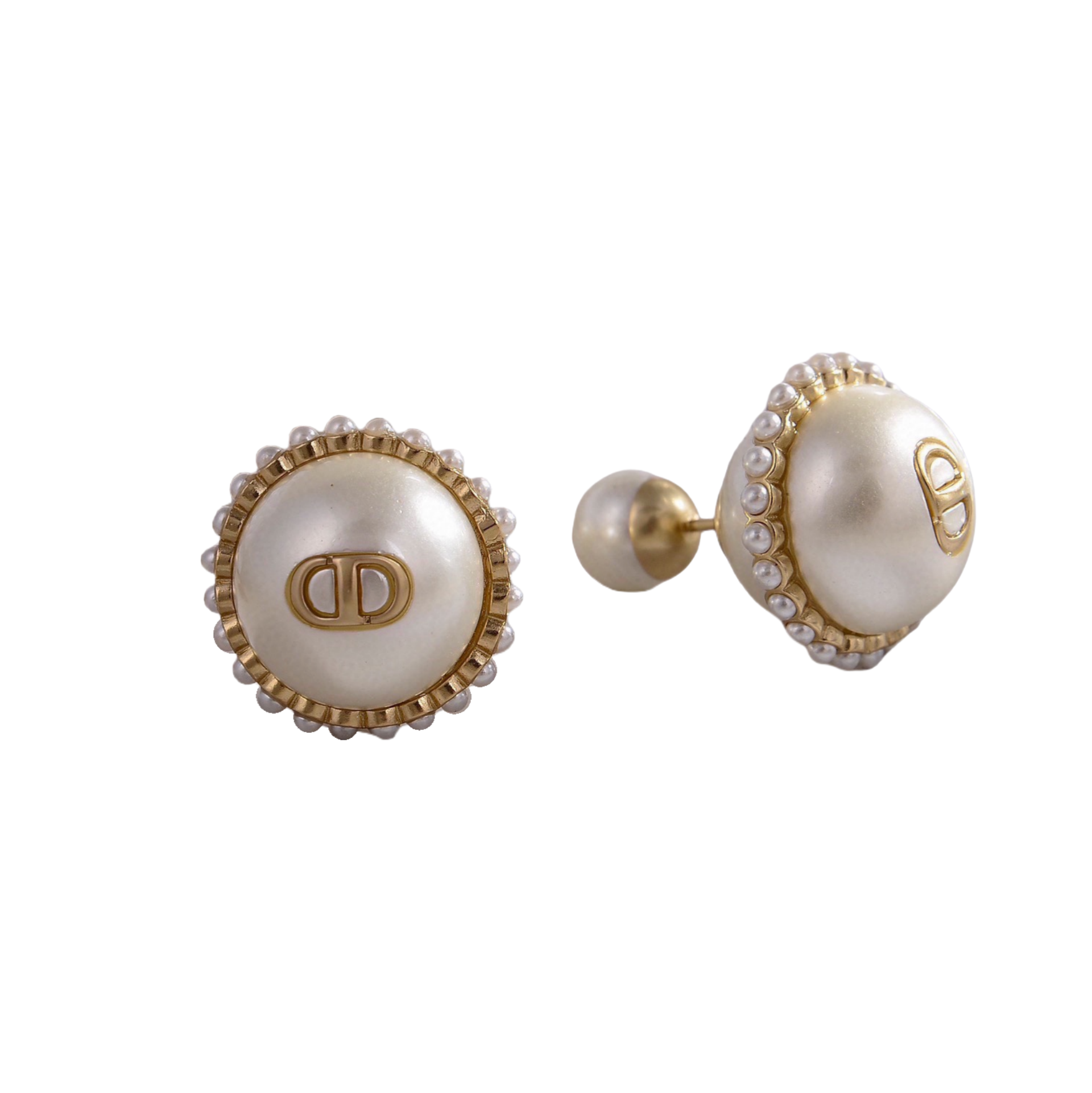 CDE063 CD resin Pink Tribales Stud earrings - ccjewelryacc