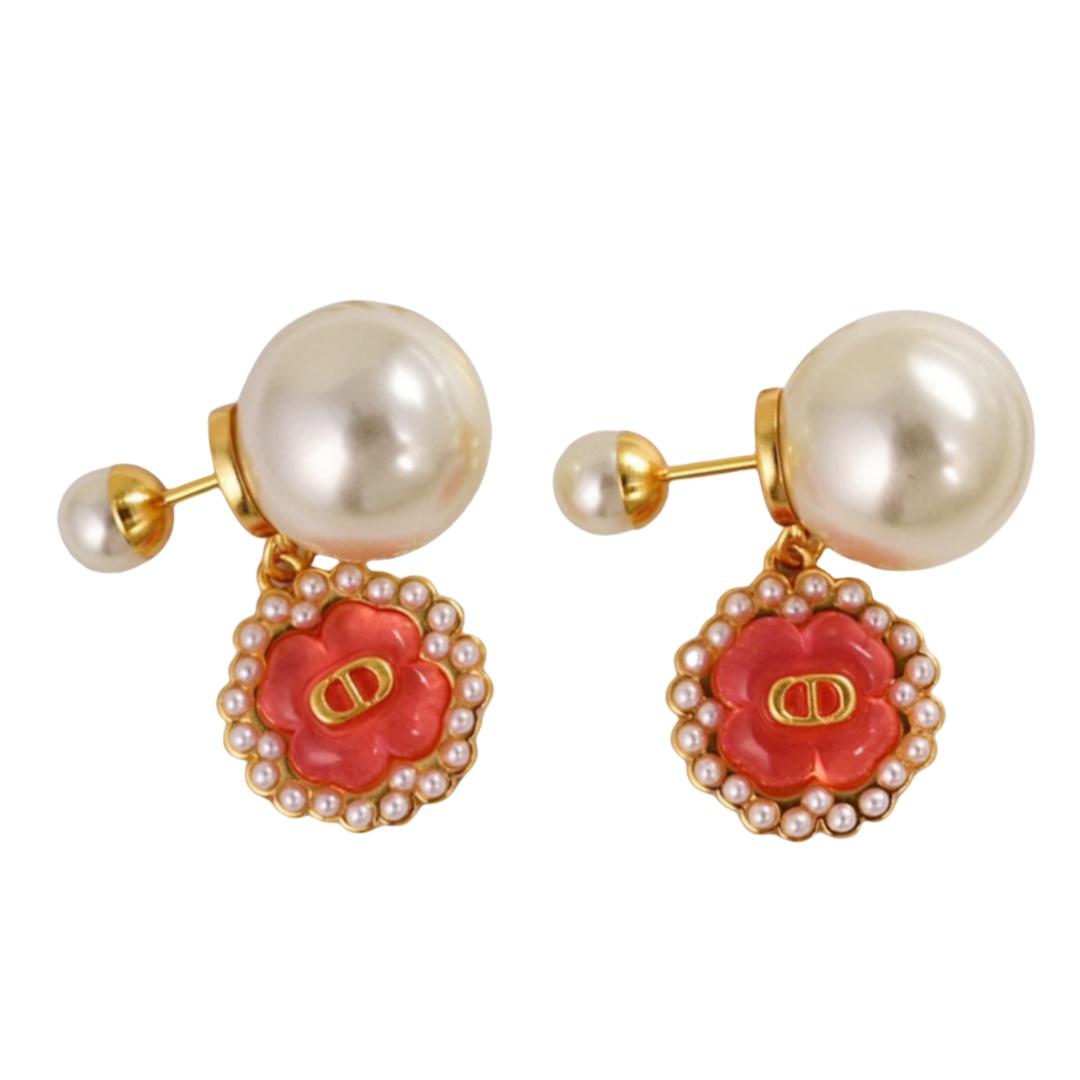 CDE043 Petit CD Lucky Baroque Tribales Earrings - ccjewelryacc