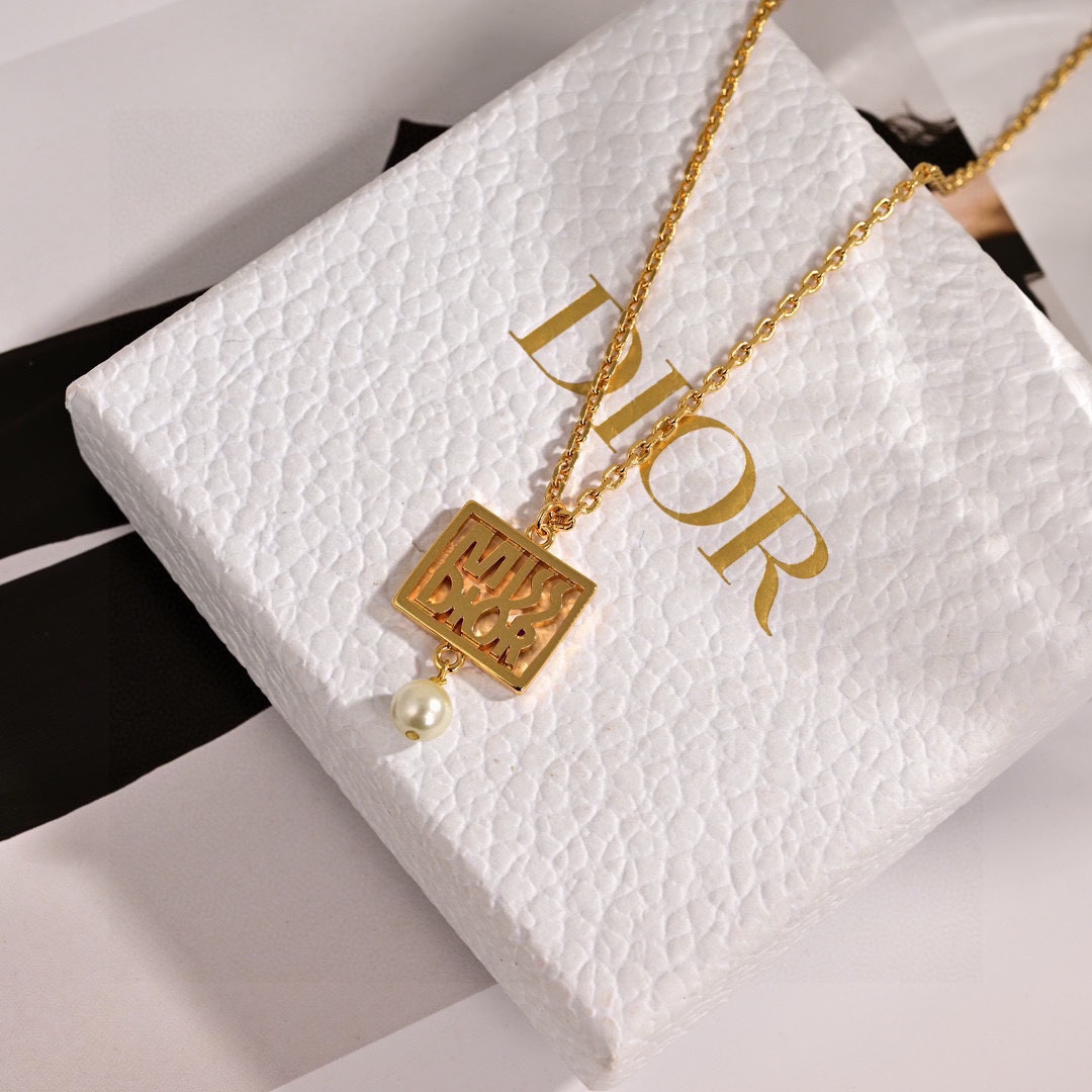 CDE031 Dior Miss dior earrings necklace - ccjewelryacc