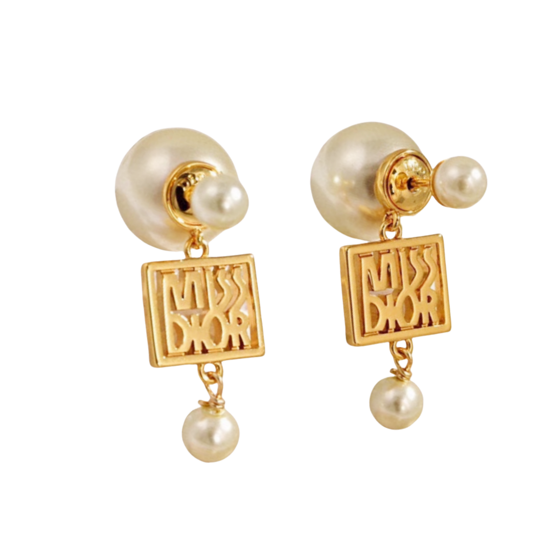 CDE031 Dior Miss dior earrings necklace - ccjewelryacc