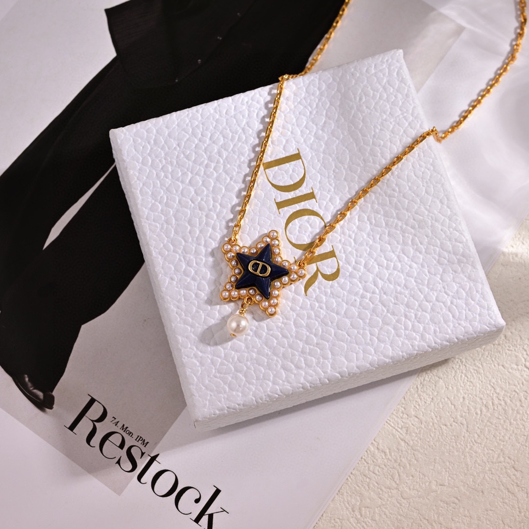 CDE029 Dior Tribales star earrings necklace bracelet - ccjewelryacc