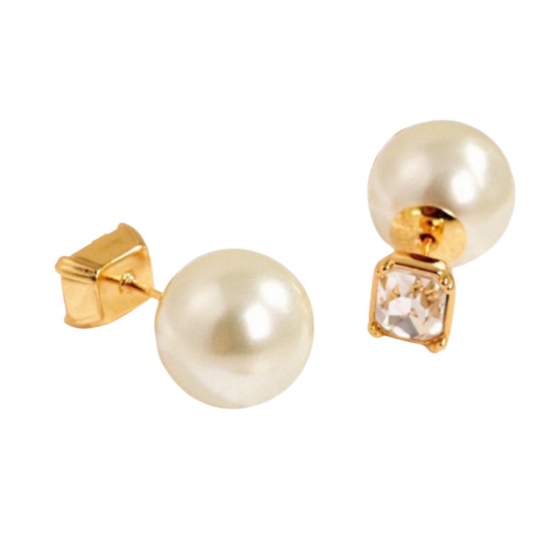 CDE047 Dior Square zircon diamond Tribales earrings - ccjewelryacc