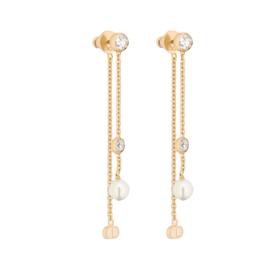 CDE066 Petit CD Treasure Tassel earrings - ccjewelryacc