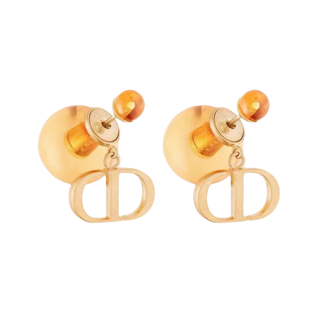 CDE313 Dior tribales earrings in gold finish - ccjewelryacc