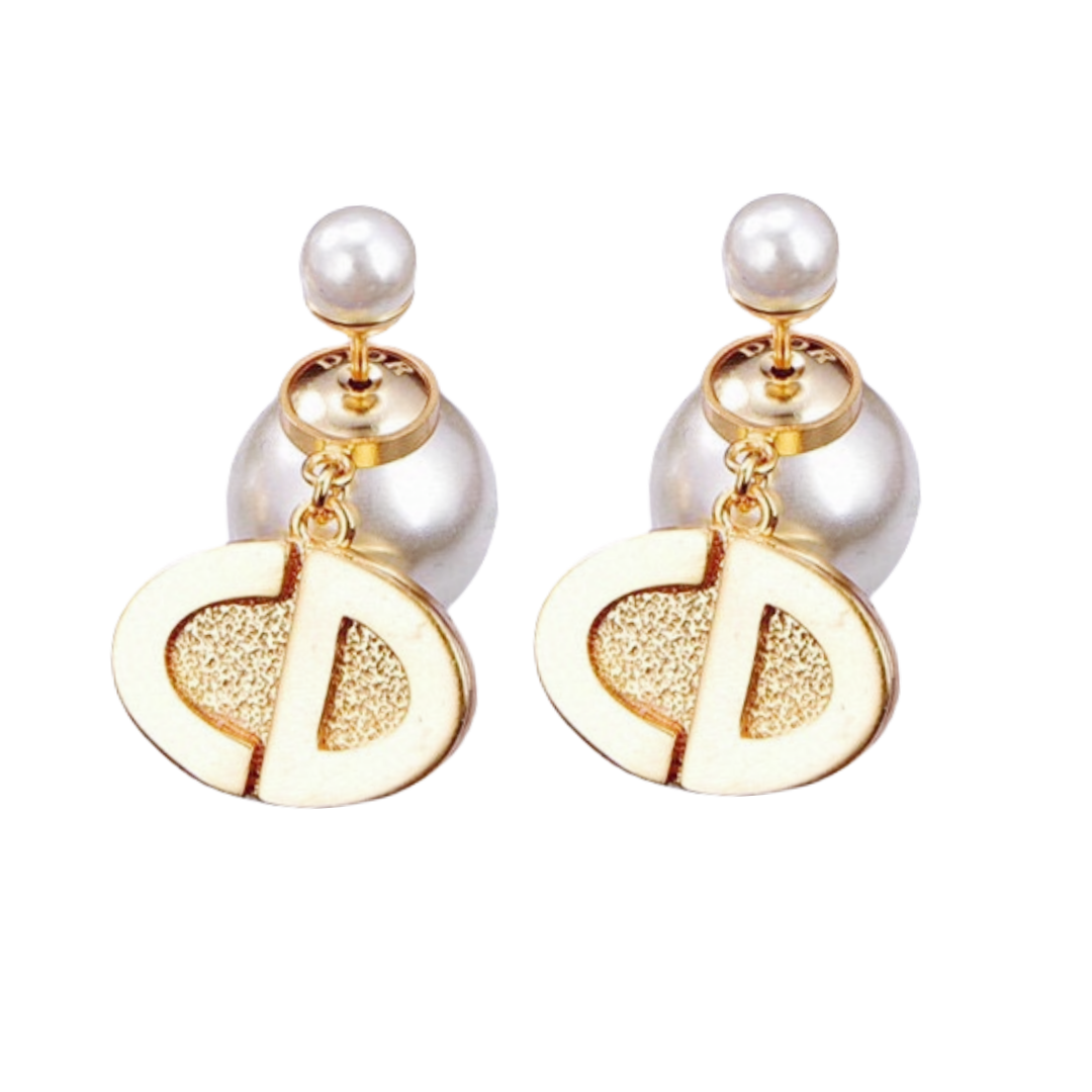 CDE067 Dior Tribales earring in gold finish - ccjewelryacc