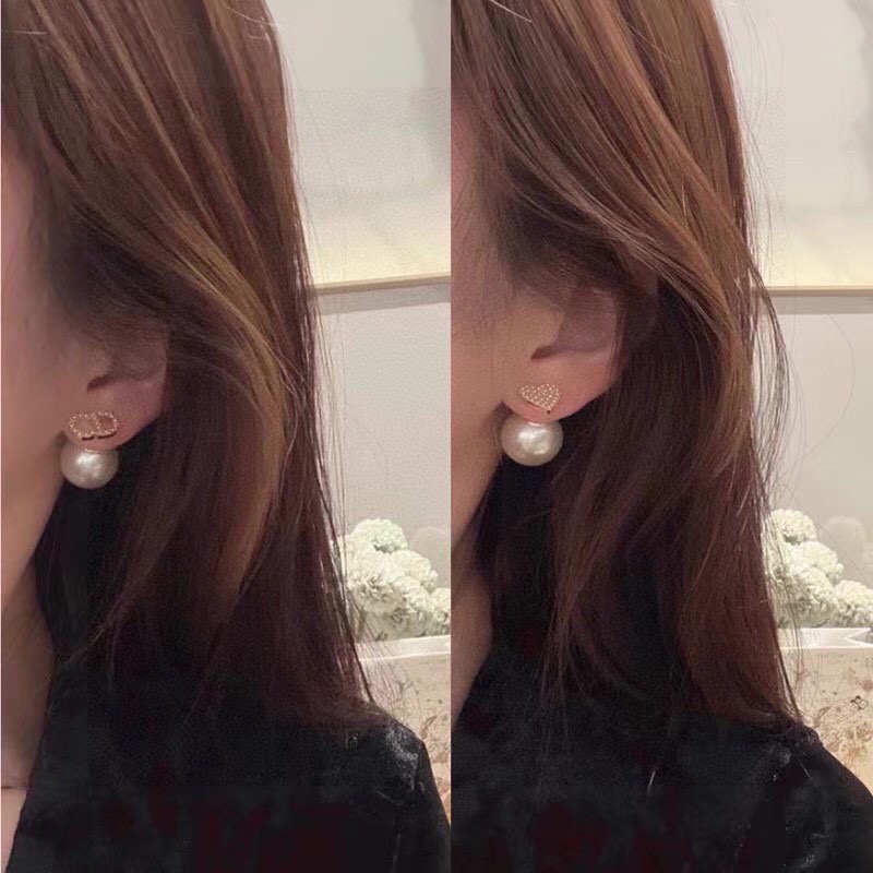 CDE070 Dior CD and heart Tribales earrings - ccjewelryacc