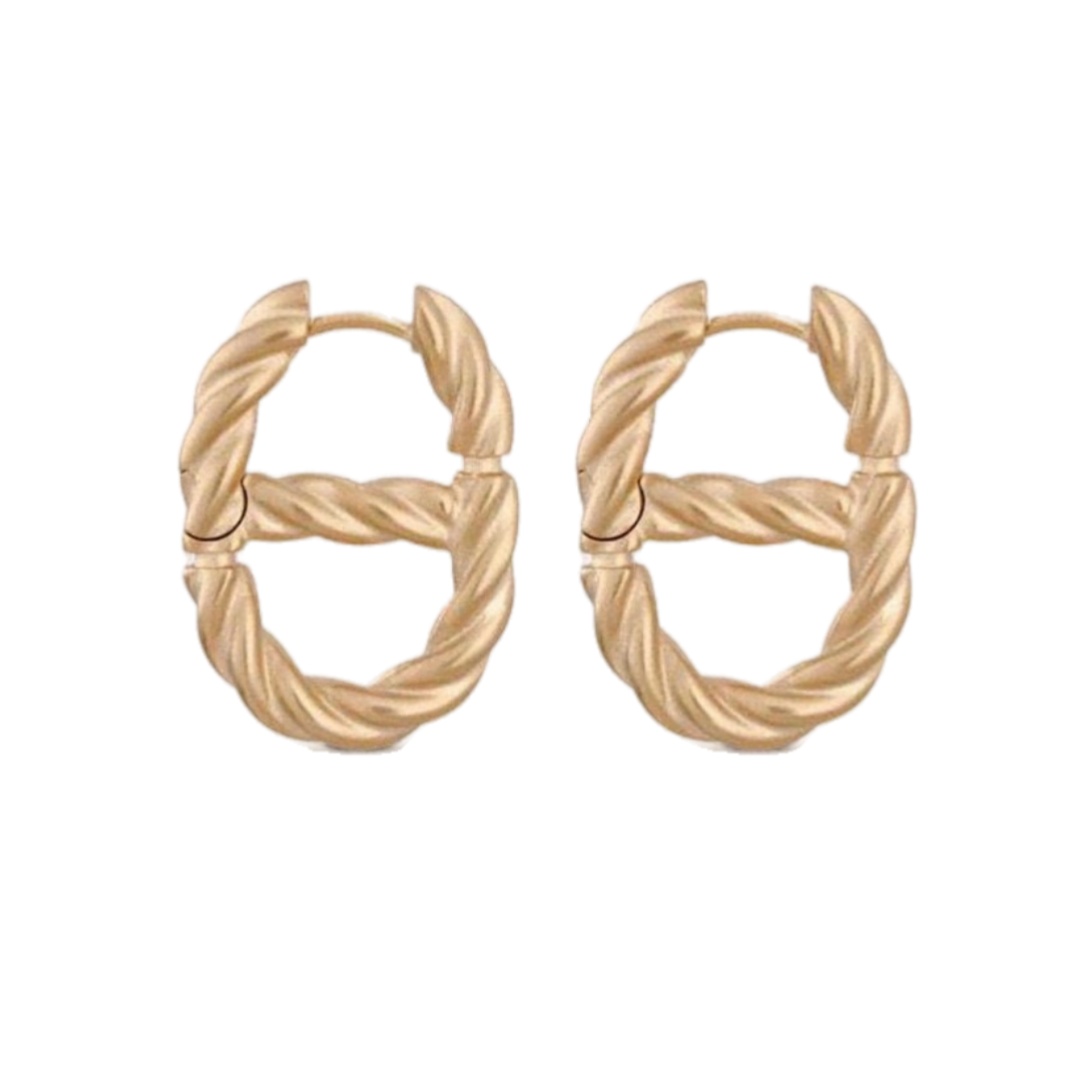 CDE278 Dior CD NAVY earrings - ccjewelryacc