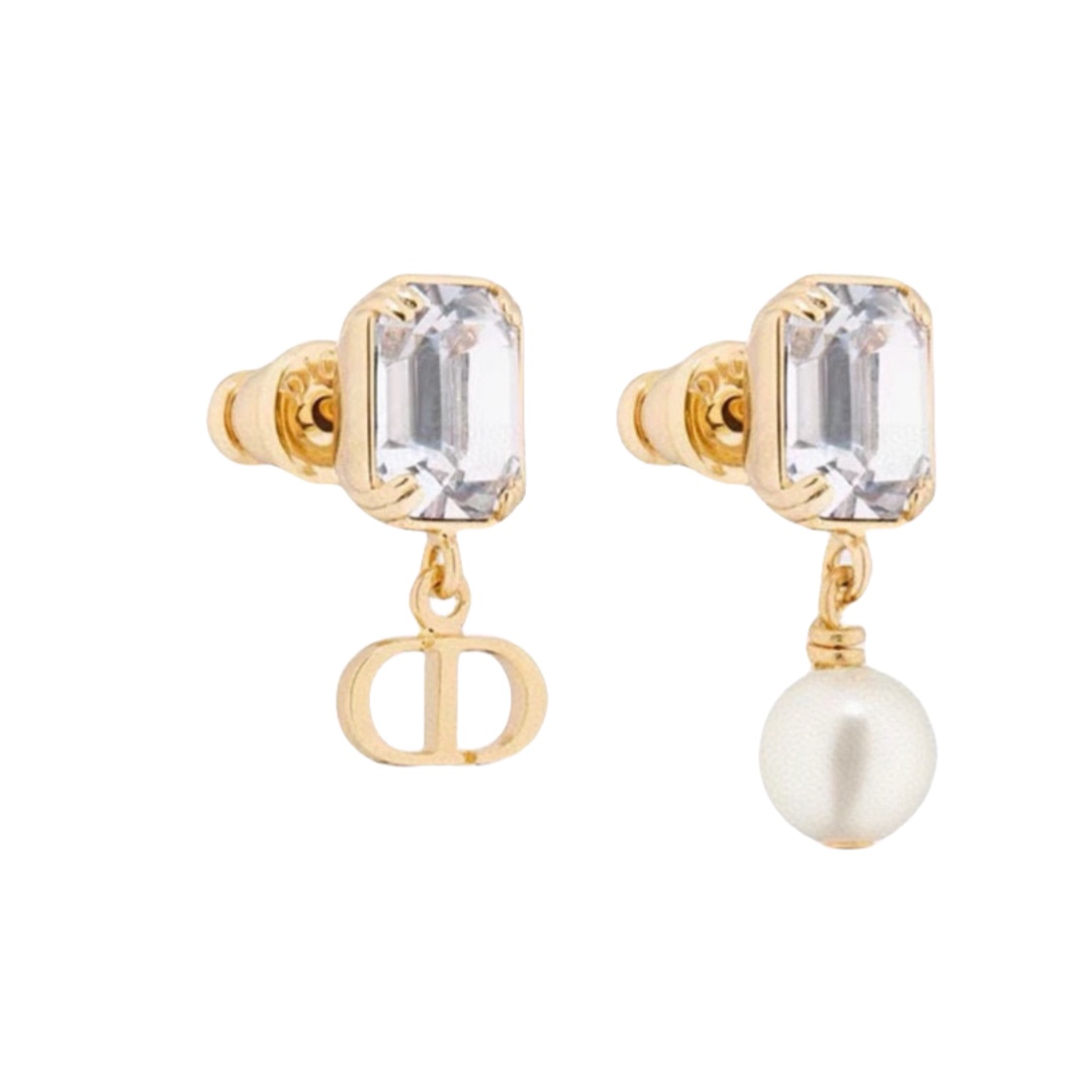 CDE064 CD asymmetry Zircon drop earrings - ccjewelryacc