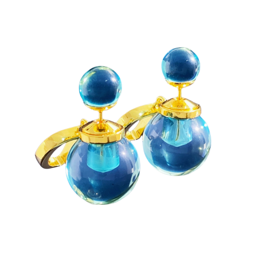 CDE313 Dior tribales earrings in gold finish - ccjewelryacc