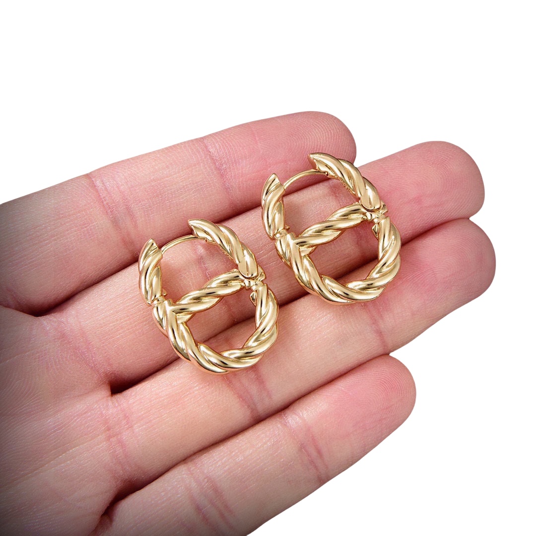 CDE278 Dior CD NAVY earrings - ccjewelryacc