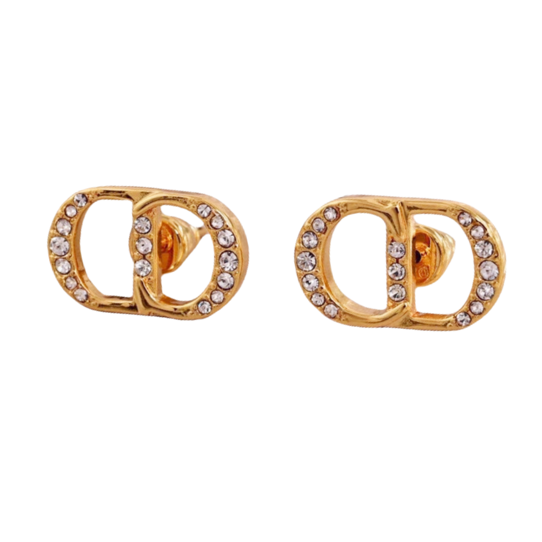 CDE072 CD ICON Stud earrings - ccjewelryacc