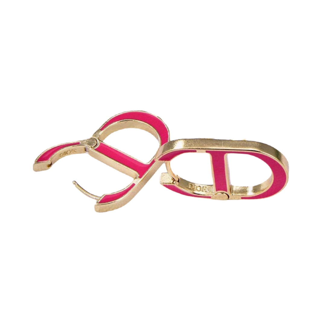 CDE077 CD 30 Montaigne Rani Pink Earrings - ccjewelryacc