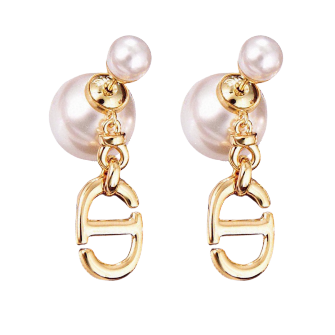 CDE288 Dior Tribales earrings Silver finish - ccjewelryacc