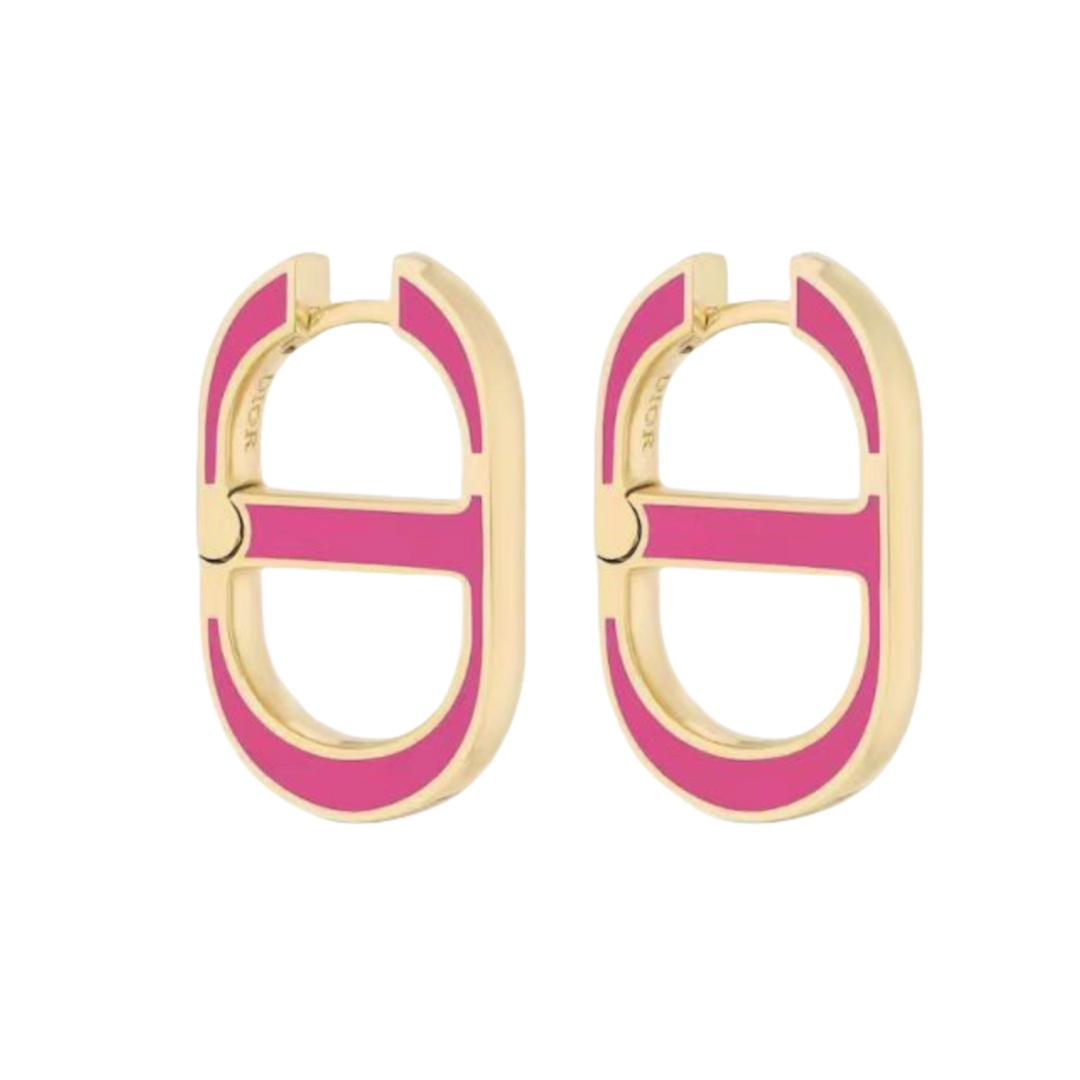 CDE077 CD 30 Montaigne Rani Pink Earrings - ccjewelryacc