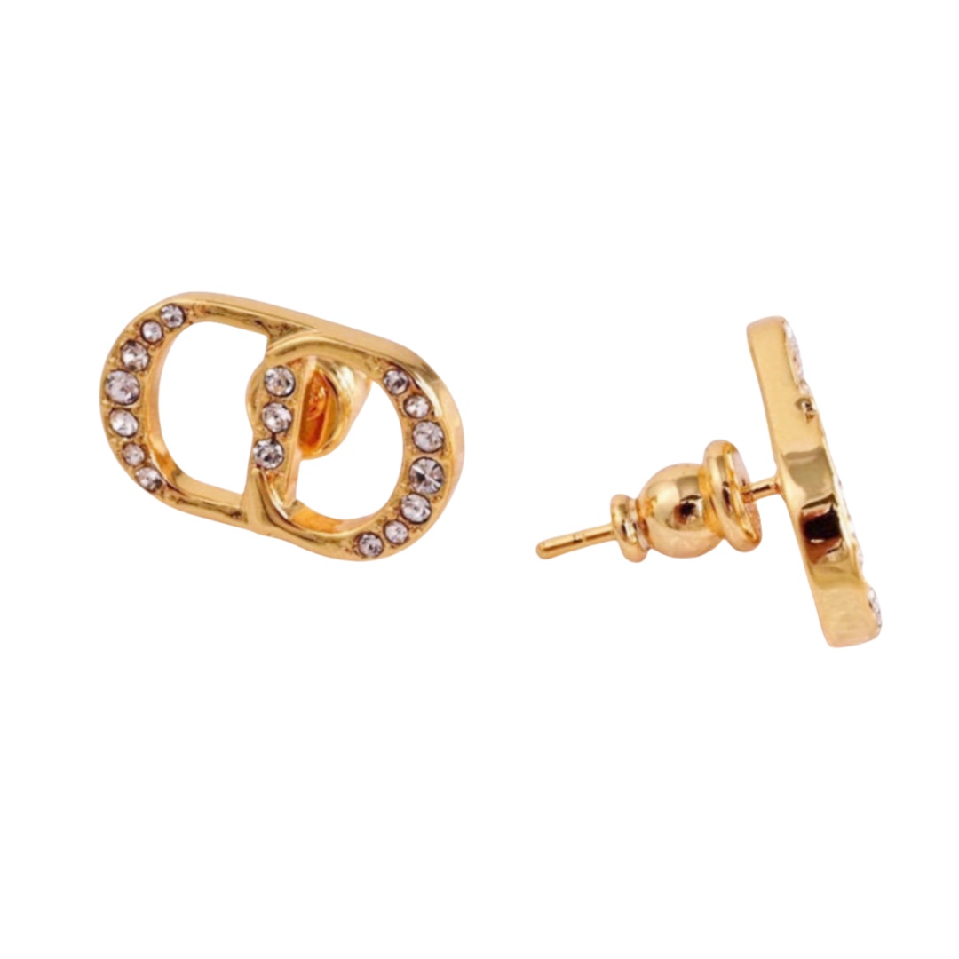 CDE072 CD ICON Stud earrings - ccjewelryacc