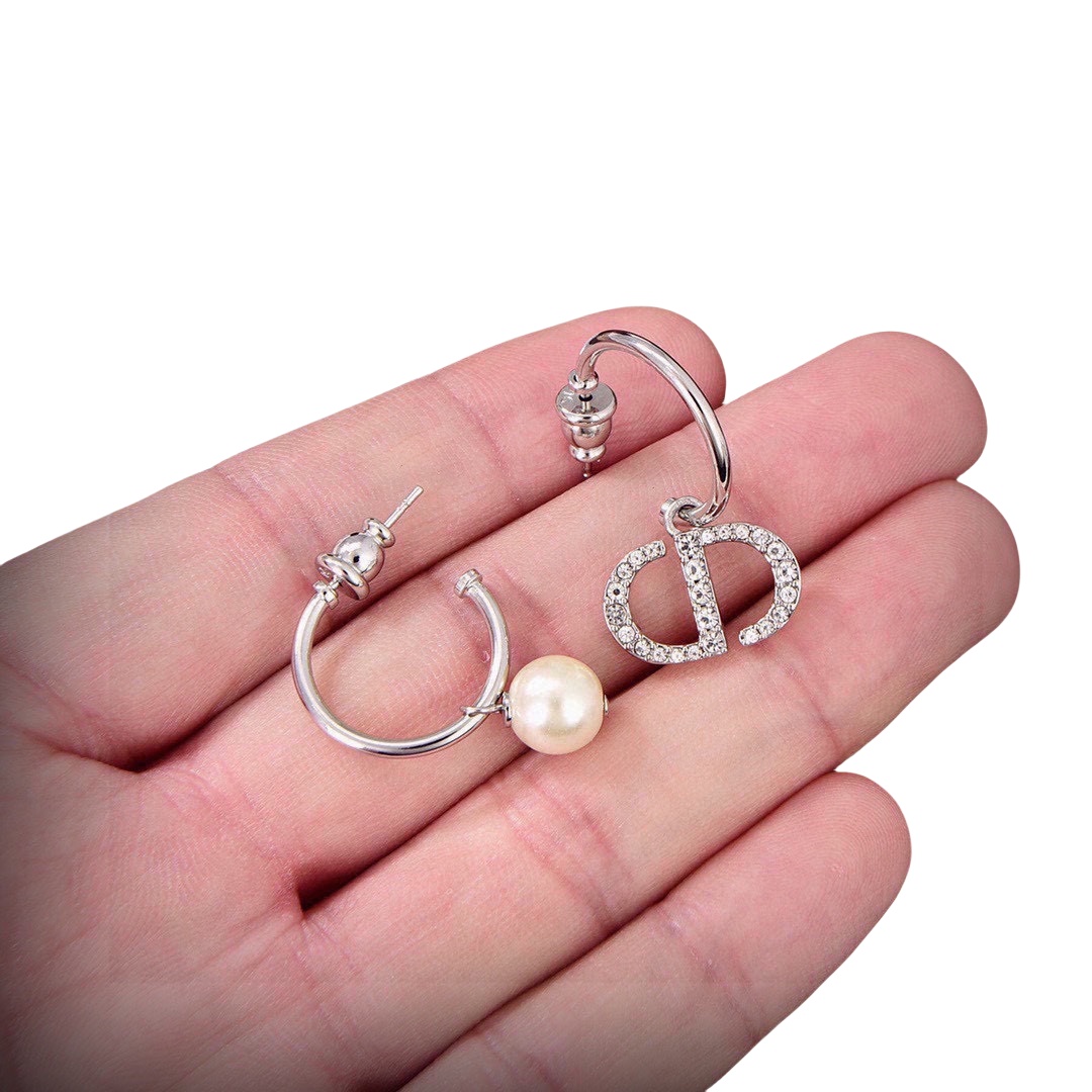 CDE075 Dior Petit CD hook earrings - ccjewelryacc