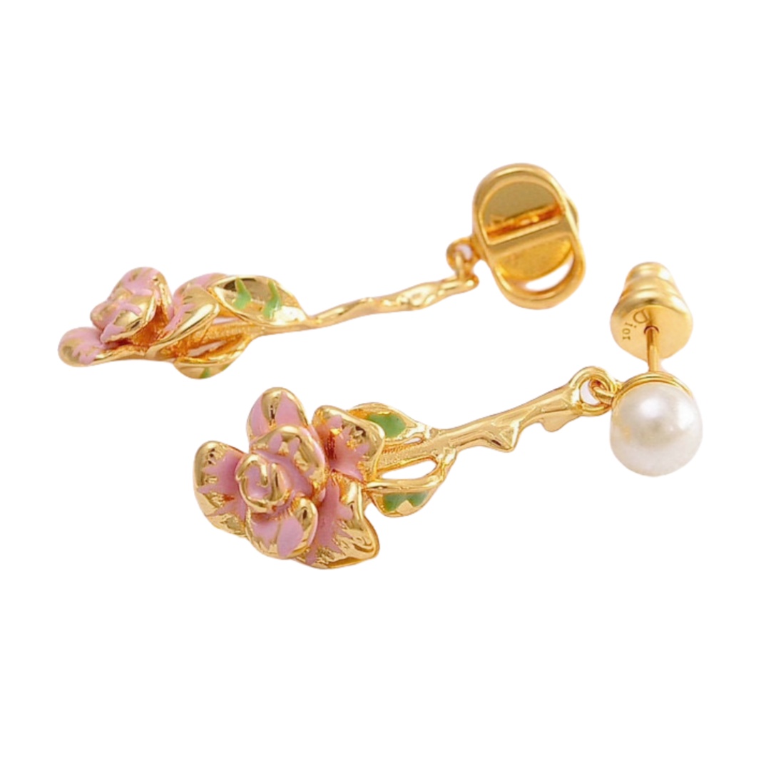 CDE082 Christian dior 24 dior spring earrings - ccjewelryacc