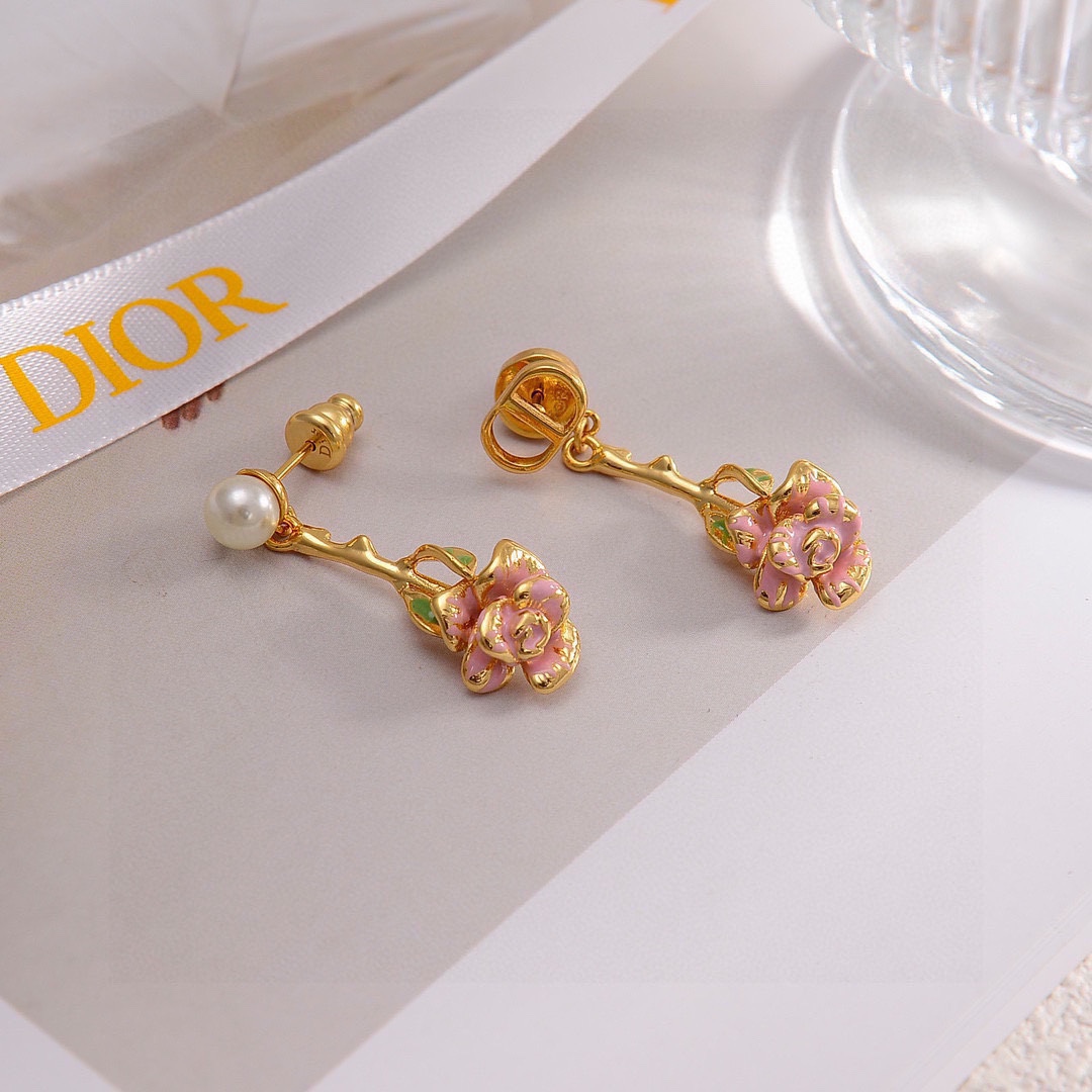 CDE082 Christian dior 24 dior spring earrings - ccjewelryacc