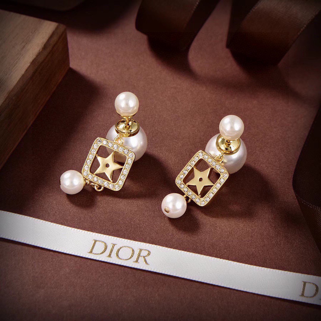 CDE089 Dior star tribales earrings - ccjewelryacc