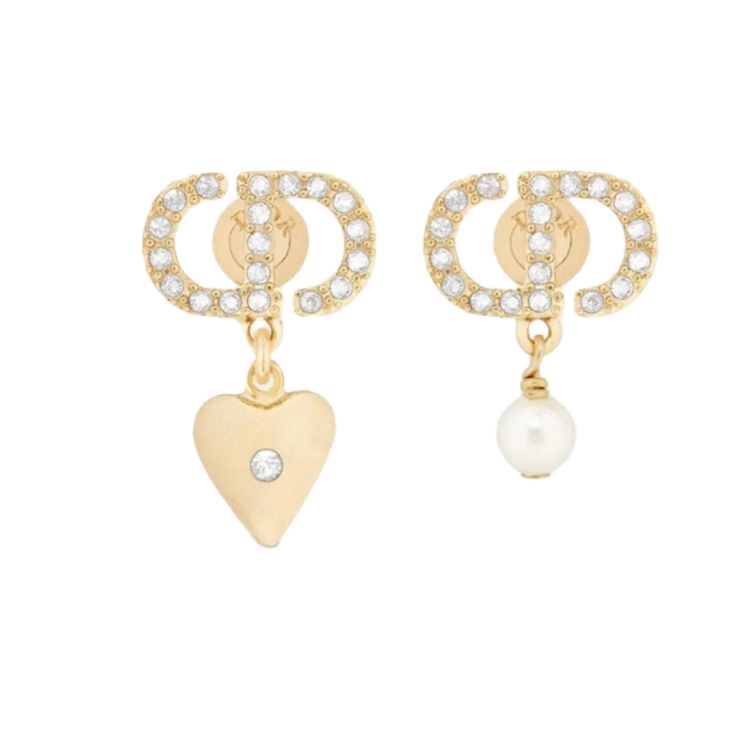 CDE088 Dior Petit CD Lucky Charms earrings - ccjewelryacc