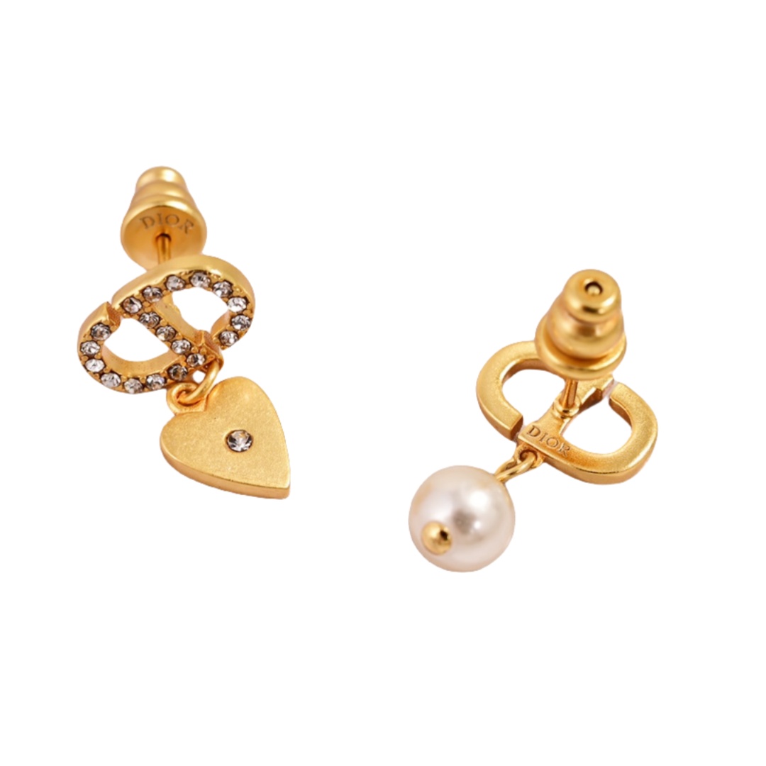 CDE088 Dior Petit CD Lucky Charms earrings - ccjewelryacc
