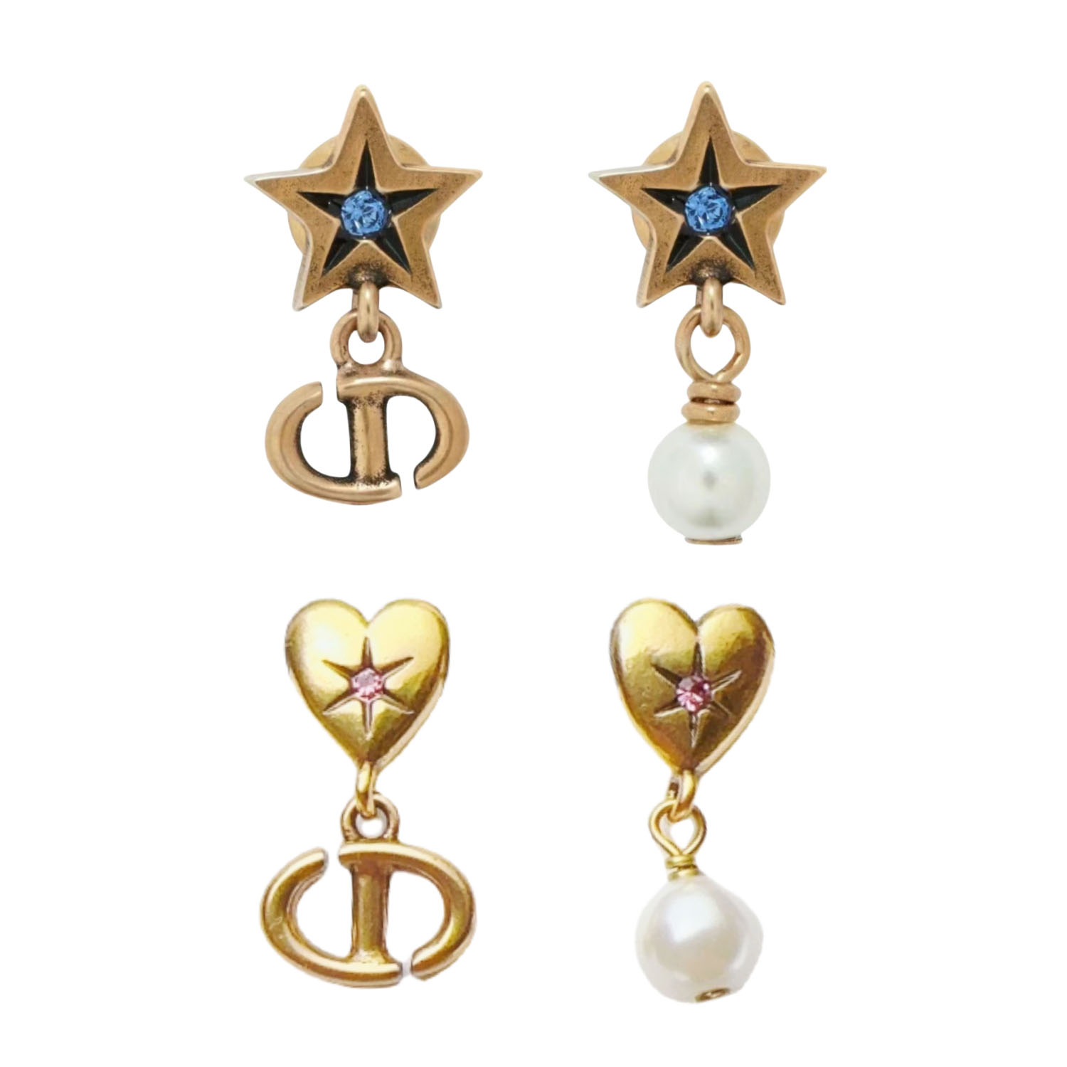 CDE268 Dior Petit CD Lucky Charm earrings - ccjewelryacc