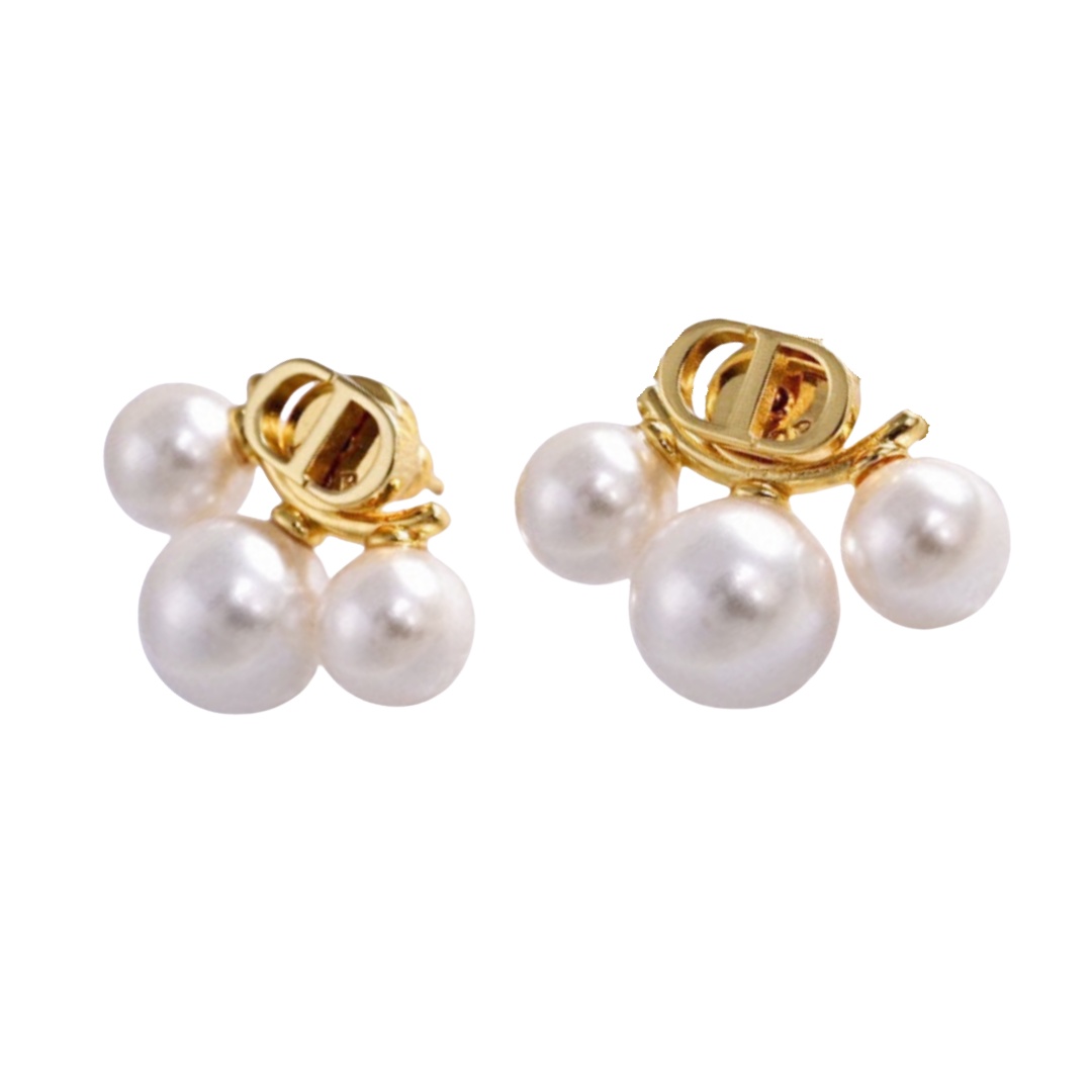 CDE100 Dior Petii CD Treasure earrings - ccjewelryacc