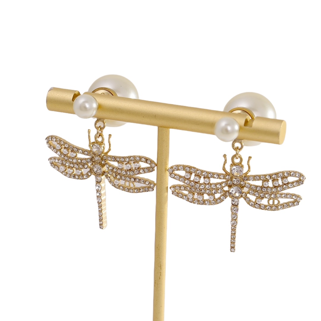 CDE014 Dior Night Herbarium earrings for women - ccjewelryacc