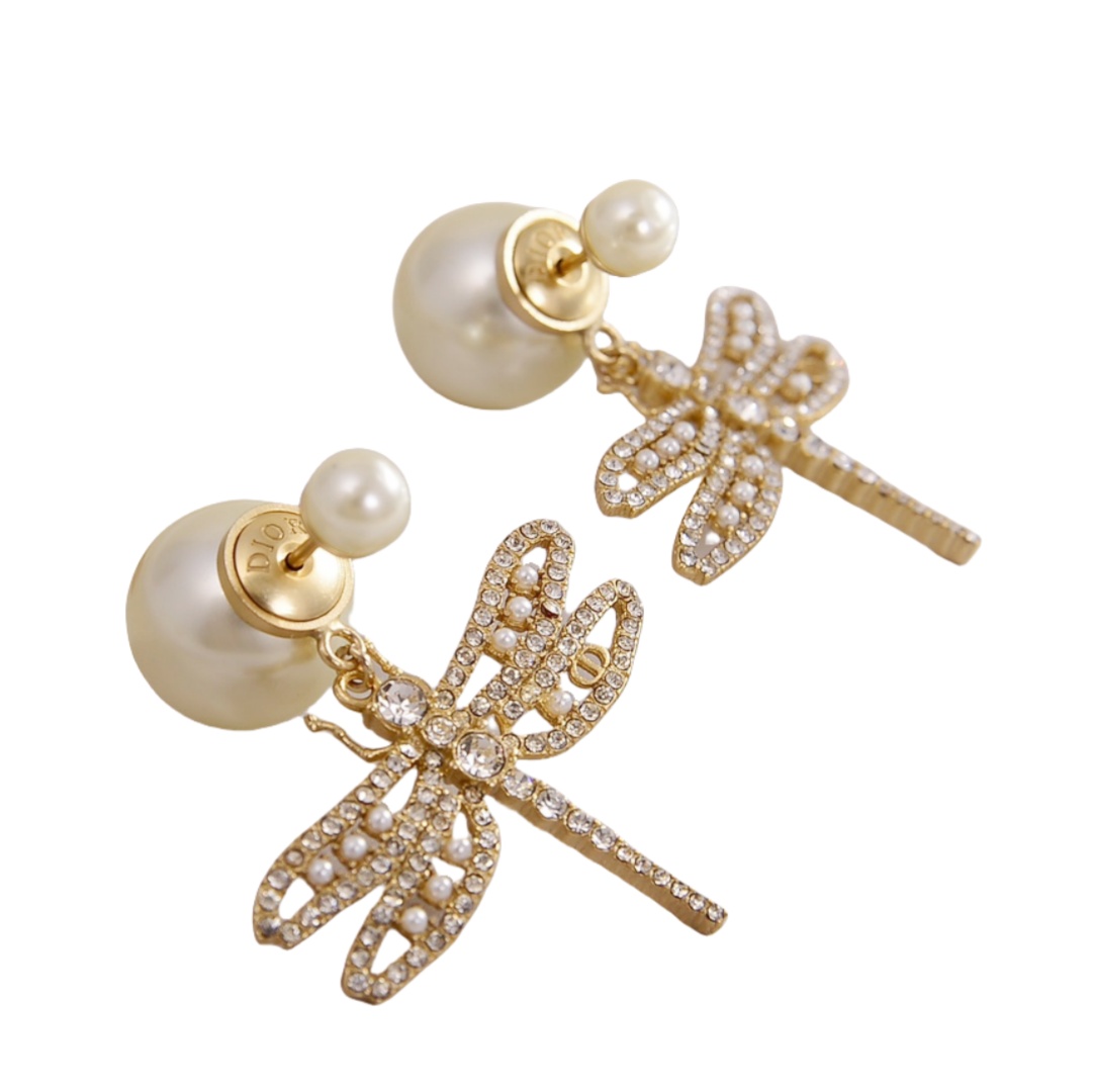 CDE014 Dior Night Herbarium earrings for women - ccjewelryacc