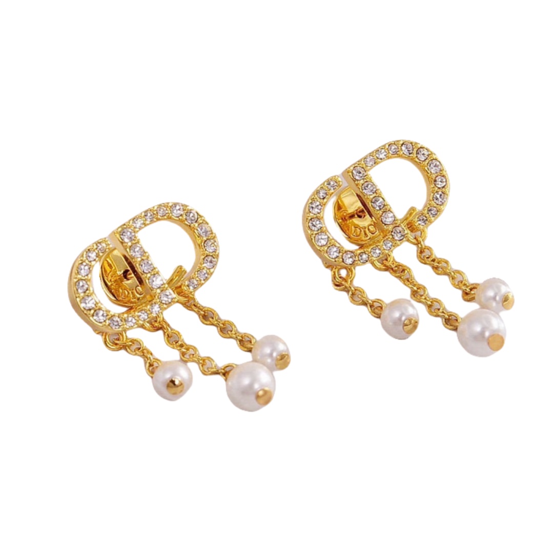 CDE207 Dior Peti CD earrings - ccjewelryacc