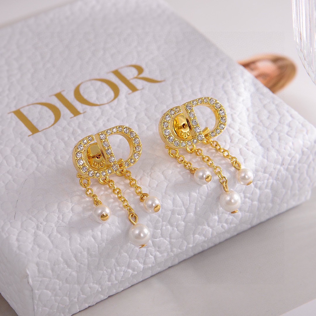 CDE207 Dior Peti CD earrings - ccjewelryacc
