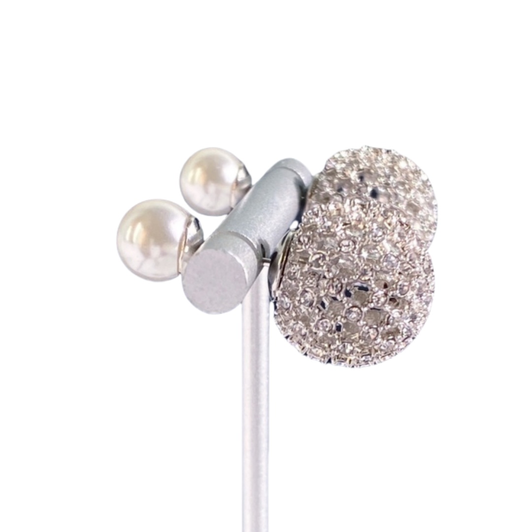 CDE195 Dior hollow tribales earrings in metal and pearl - ccjewelryacc