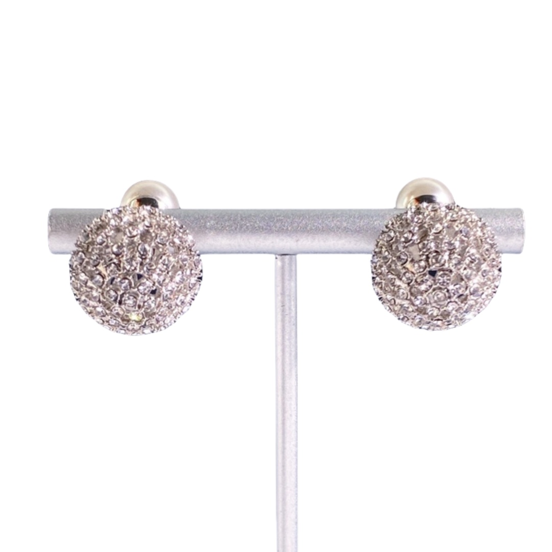 CDE195 Dior hollow tribales earrings in metal and pearl - ccjewelryacc