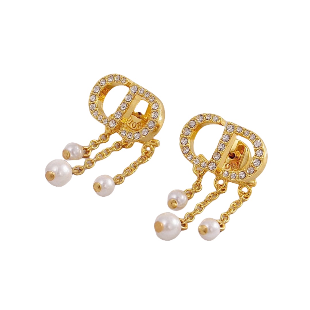 CDE207 Dior Peti CD earrings - ccjewelryacc