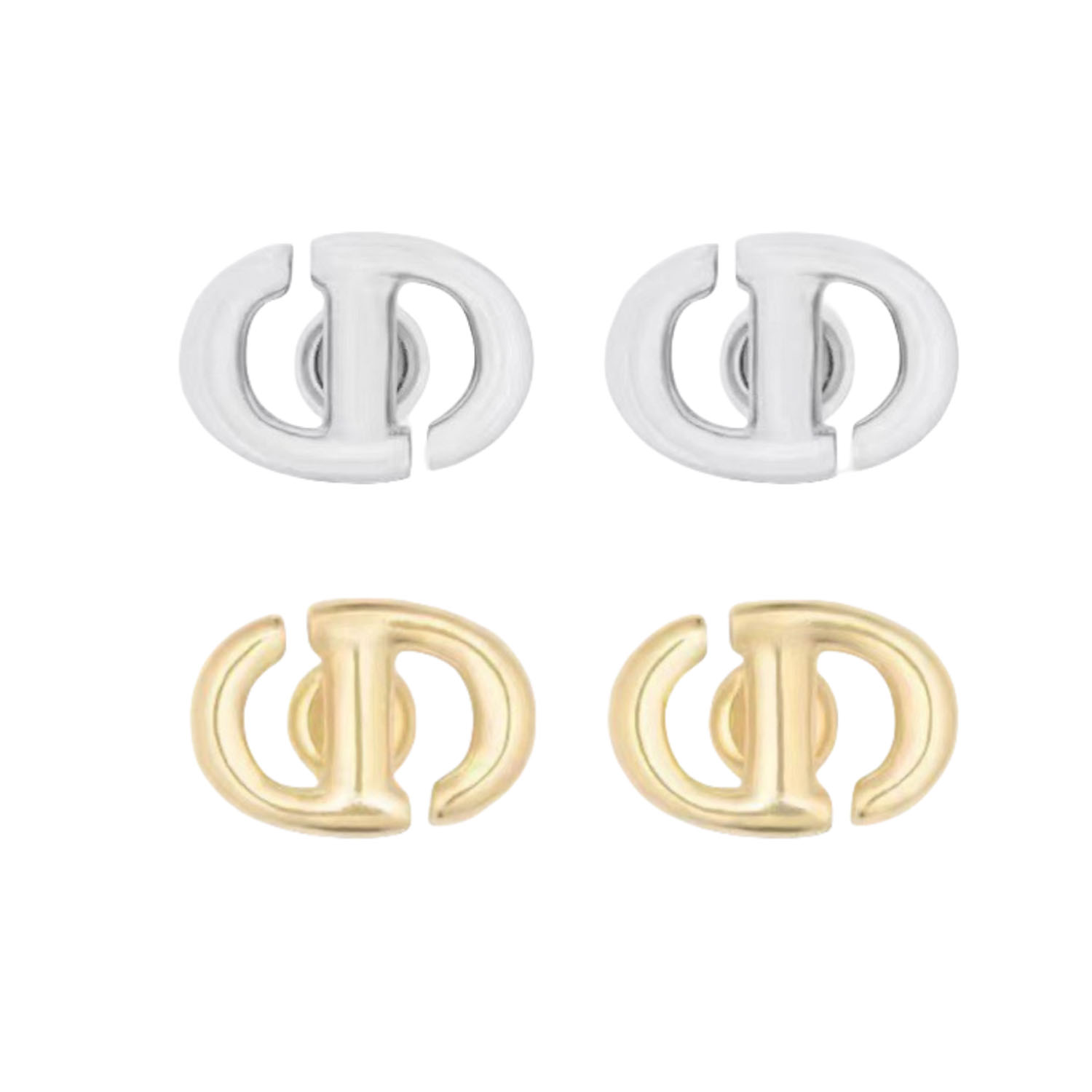 CDE202 Metal CD stud earrings - ccjewelryacc