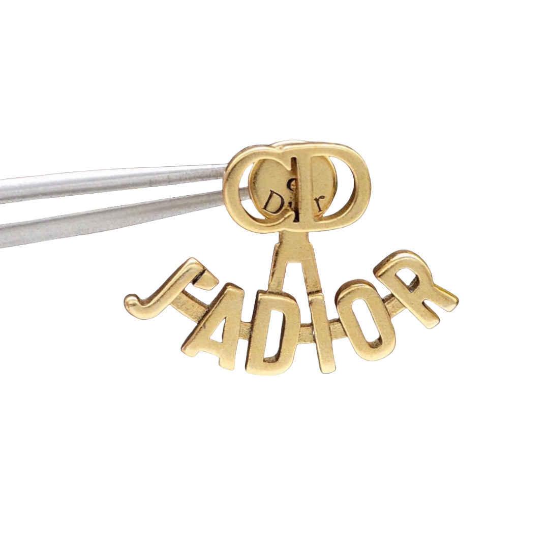 CDE112 Asymmetry JADIOR bee stud earrings in metal - ccjewelryacc
