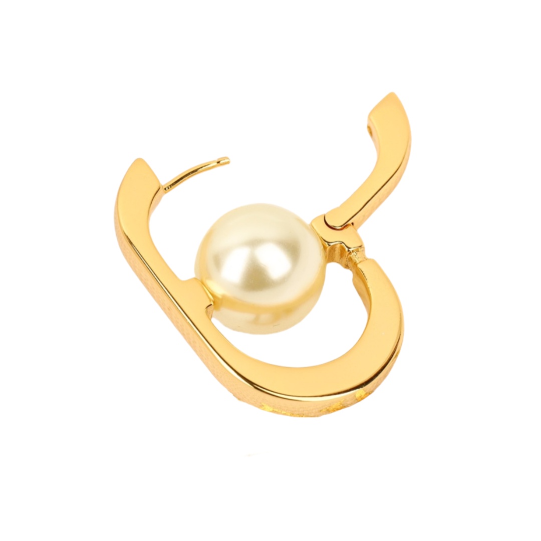 CDE240 CD And pearl hook earrings - ccjewelryacc