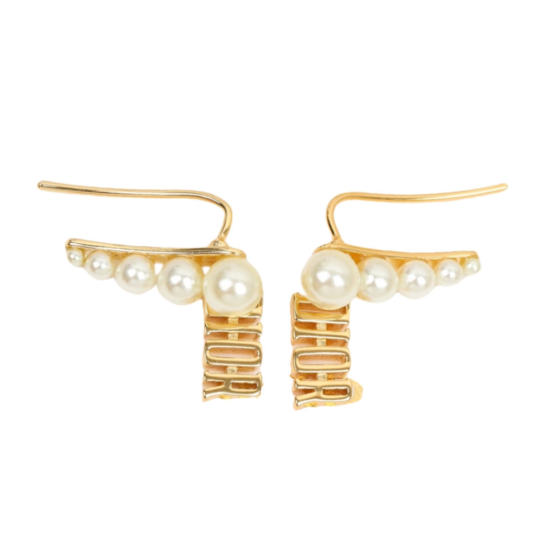 CDE229 CD Pearl earring with clip - ccjewelryacc