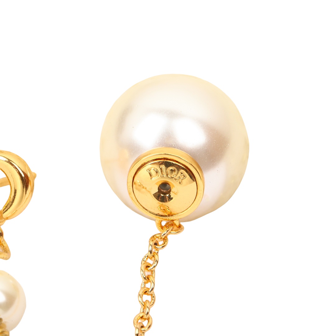 CDE227 Tribales earrings in metal and pearl - ccjewelryacc