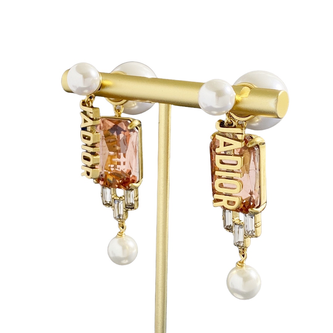 CDE253 CD big square zircon tribales earrings - ccjewelryacc