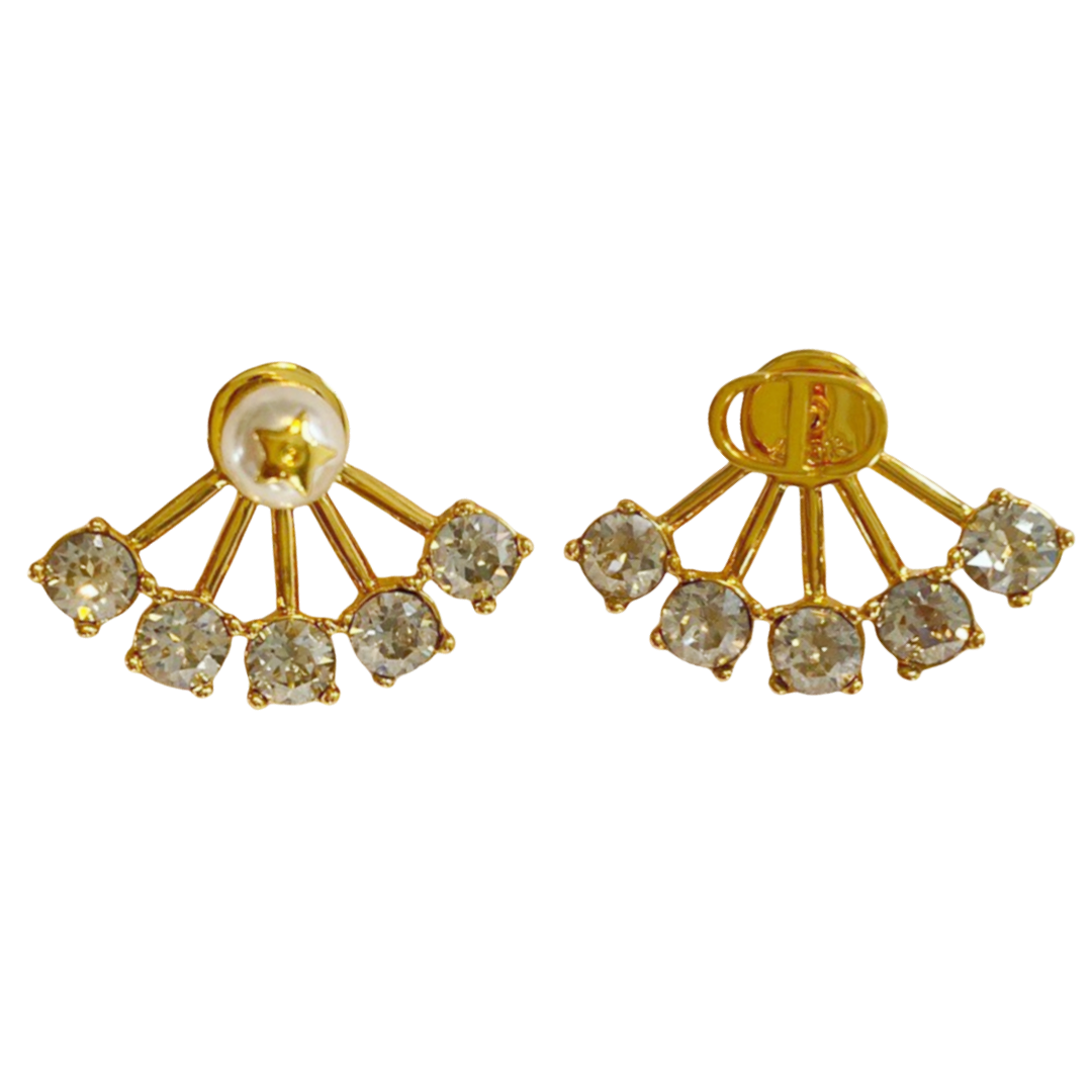 CDE300 CD rhinestone tribales earrings - ccjewelryacc