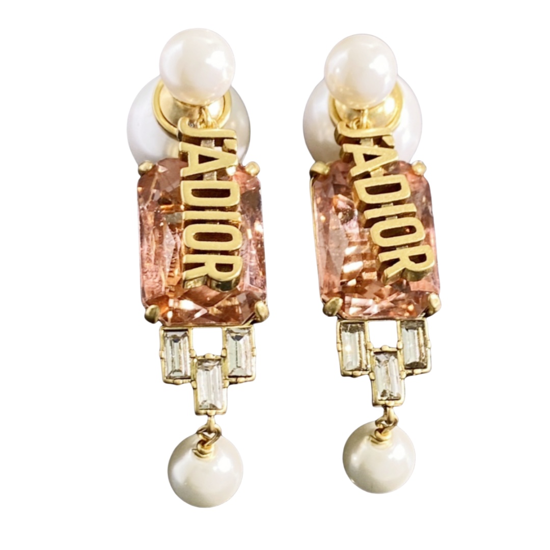 CDE253 CD big square zircon tribales earrings - ccjewelryacc